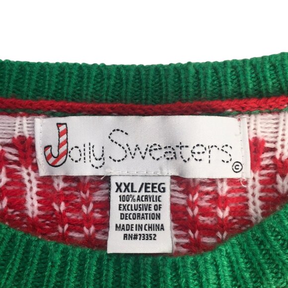 Jolly Sweaters Sweater Mens 2XL Funny Goat Christmas Pullover Novelty Holiday - Picture 12 of 15